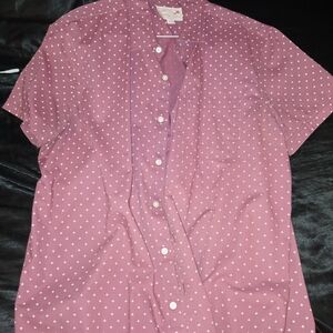 American Eagle Outfitters Mauve Star Print Shirt